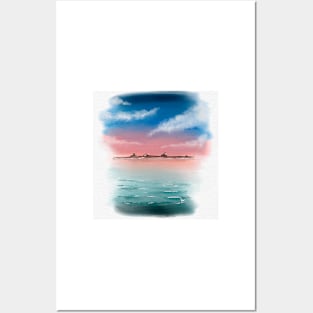 Watercolour Landscape Posters and Art